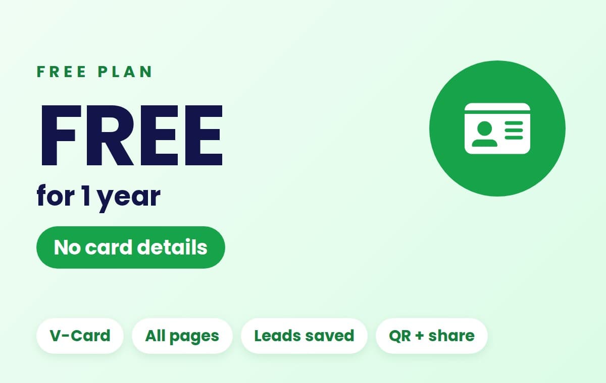 Free — for 1 year